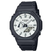 Casio G Shock GA-2100WD-1A Analog-Digital White Dial Resin Strap Men's Watch