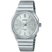 Casio Enticer Quartz Octagon "Casiocto" 37.5mm MTP-E735D-7AVDF Silver Dial Stainless Steel Men's Watch