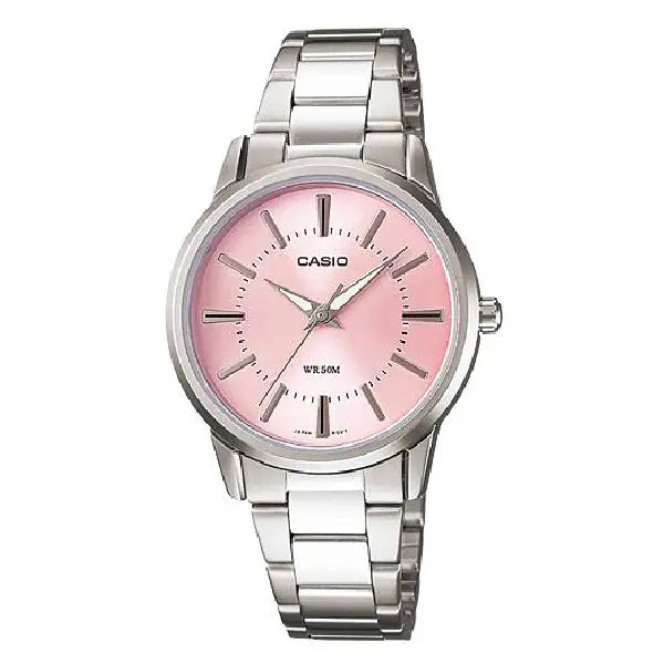 Casio Classic Analog LTP-1303D-4AVDF Pink Dial Stainless Steel Women's Watch