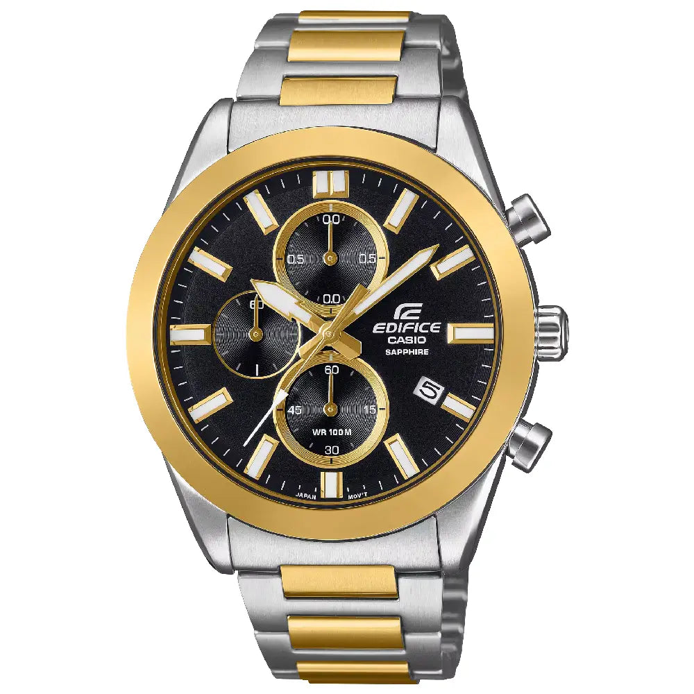 Casio Edifice EFB-710SG-1AV black dial 41mm stainless steel watch