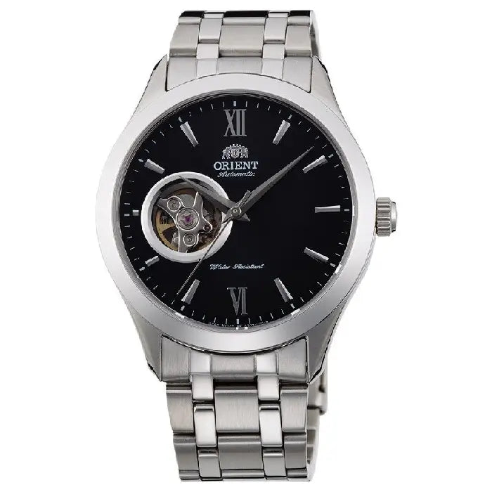 Orient Classic Open Heart "Golden Eye 2" Automatic 38.5mm TAG03001B0 Black Dial Stainless Steel Men's Watch