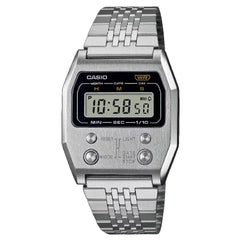 Casio Vintage Digital A1100D-1DF Grey Dial Stainless Steel Unisex Watch