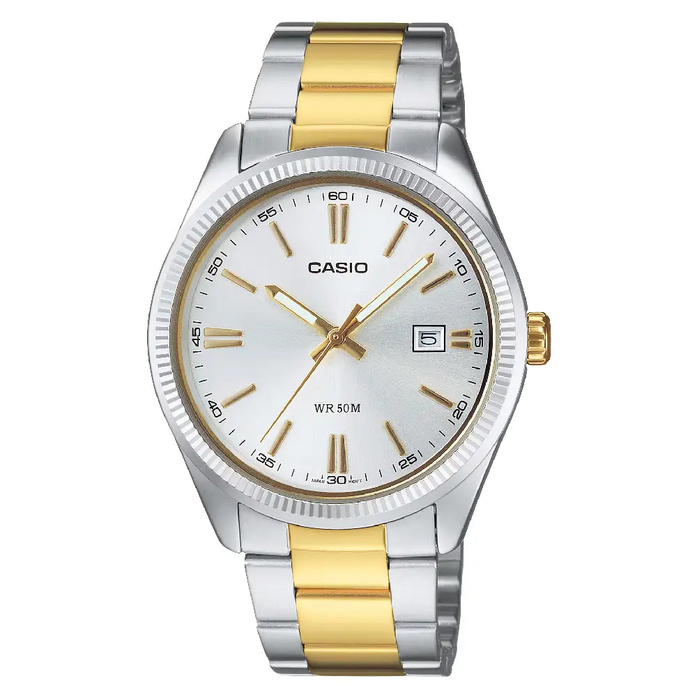 Casio Collection Analog MTP-1302PSG-7AVEF Silver Dial Stainless Steel Men's Watch