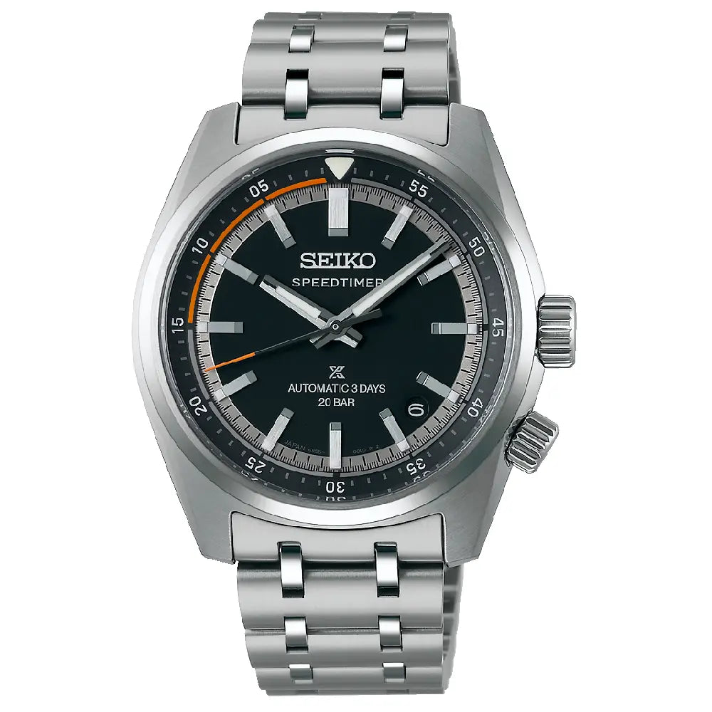 Seiko Prospex Speedtimer SBDC217 (SPB515J1) (Made in Japan) Black Dial 39.5mm Stainless Steel Men's Watch