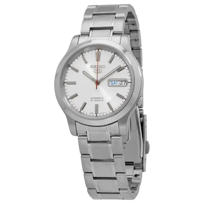 Seiko 5 SNK789K1 automatic mens watch front stainless steel view