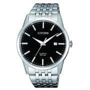 Citizen Quartz BI5000-87E black dial 39mm stainless steel men's watch