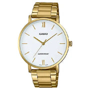 Casio Enticer Analog MTP-VT01G-7BUDF White Dial Stainless Steel Men's Watch
