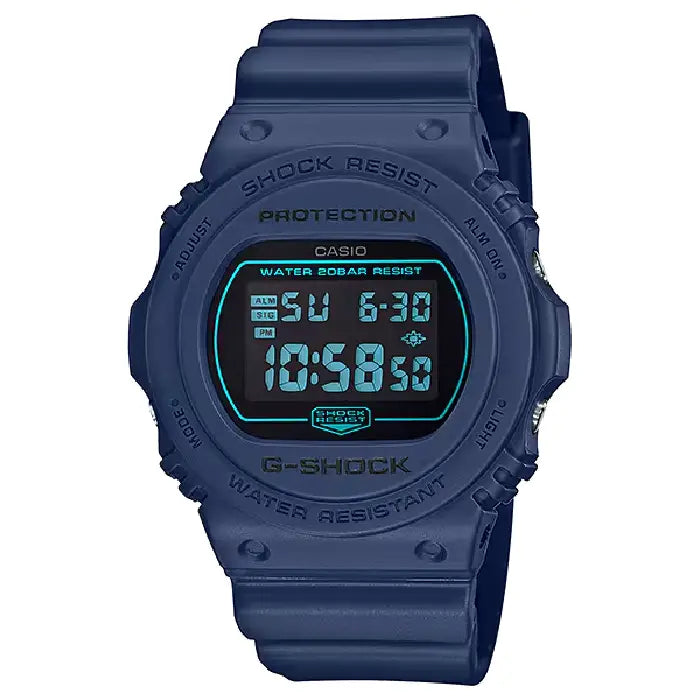 Casio G-Shock 45mm DW-5700BBM-2 Digital Dial 45mm Navy Resin Men's Watch