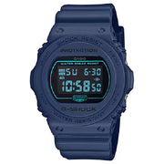 Casio G-Shock DW-5700BBM-2 men's navy resin digital watch front view