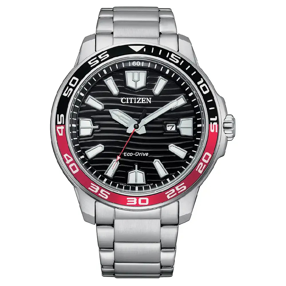 Citizen Eco-Drive Analog AW1527-86E Black Dial 44.5mm Stainless Steel Men's Watch