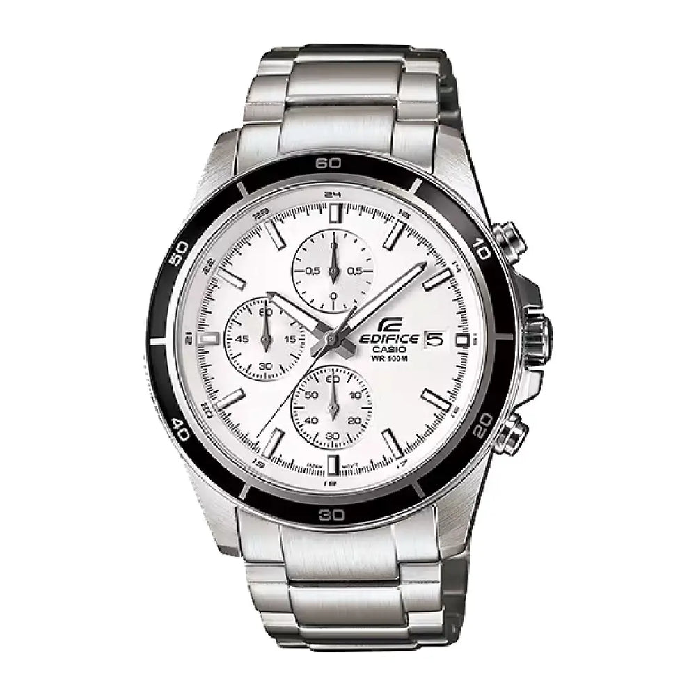 Casio  Edifice Chronograph EFR-526D-7AVUDF White Dial 43mm  Stainless Steel Men's Watch