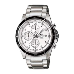 Casio  Edifice Chronograph EFR-526D-7AVUDF White Dial 43mm  Stainless Steel Men's Watch