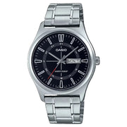 Casio Enticer MTP-V006D-1CUDF Day Date Analog Black Dial Stainless Steel Men's Watch