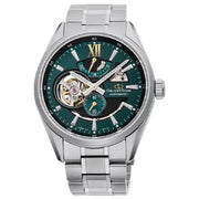 Orient Star RE AV0114E00B green dial 41mm automatic stainless steel mens skeleton watch