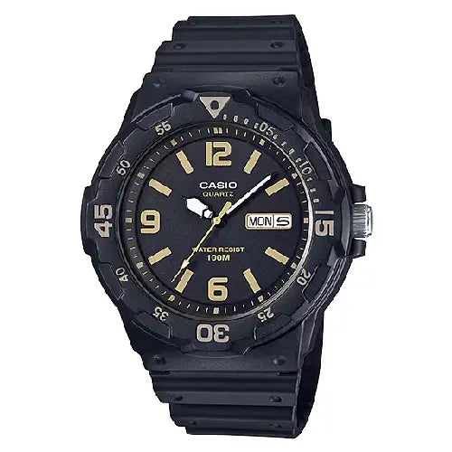 Casio Collection Analog MRW-200H-1B3VDF Black Dial Resin Strap Men's Watch