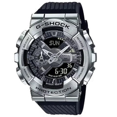 Casio G-Shock Metal Collection GM-110-1ADR Black Dial Stainless Steel Men's Watch
