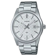 Casio Enticer MTP-VD03D-7AUDF Date Analog Silver Dial Stainless Steel Men's Watch