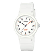 Casio Youth Analog LQ-24B-7BDF White Dial Resin Strap Women's Watch