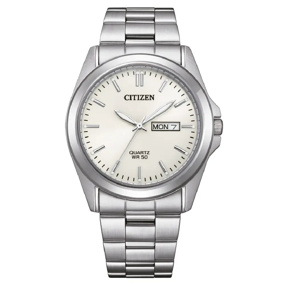 Citizen Quartz Standard BF0581-54A White Dial 39.4mm Stainless Steel Men's Watch