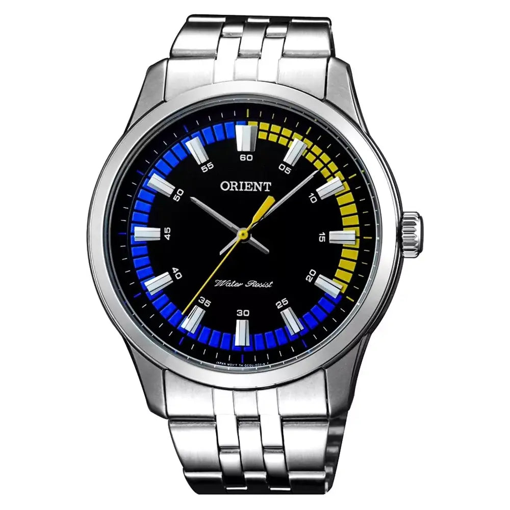 Orient Sporty Quartz SQC0U005F0 Black Dial 43mm Stainless Steel Men's Watch