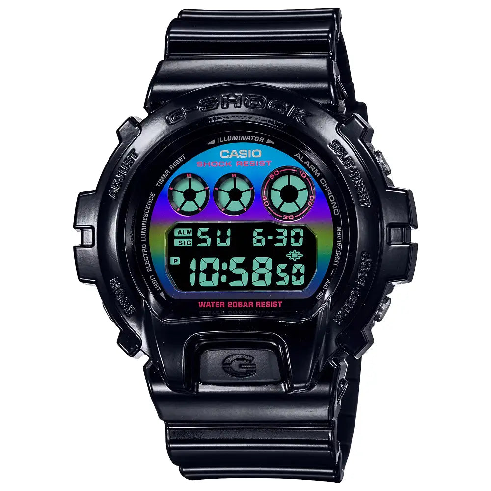 Casio G Shock DW-6900RGB-1E Digital "Virtual Rainbow" Multi-Color Dial Resin Strap Men's Watch