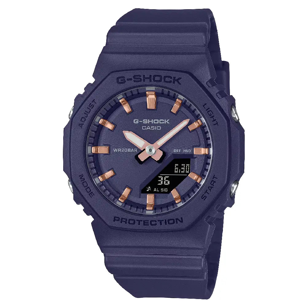 Casio G Shock GMA-P2100M-2A Analog-Digital "Compact CasiOak" Navy Blue Dial Resin Strap Women's Watch