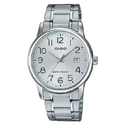 Casio Classic MTP-V002D-7BUDF Date Analog Silver Dial Stainless Steel Men's Watch