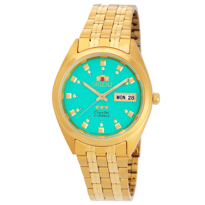 Orient TriStar FAB00001N9 men's automatic watch front view 