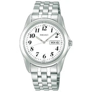 Seiko SCXC009 white dial stainless steel men's watch