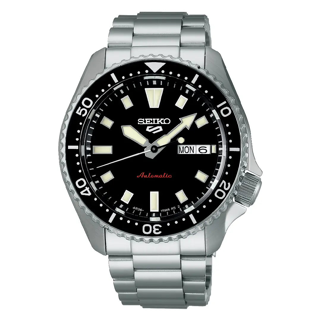 Seiko 5 Sports SKX Series SRPL85 Black Dial Automatic Stainless Steel Men's Watch