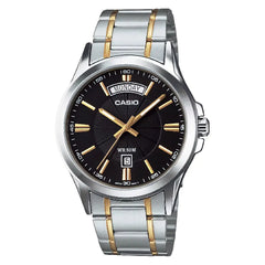 Casio Collection Analog MTP-1381G-1AVDF Black Dial Stainless Steel Men's Watch