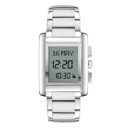 Al Fajr Classic WS-06 Digital Dial Stainless Steel Men's Watch