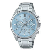 Casio Edifice Chronograph EFV-650D-2BVUDF Blue Dial Stainless Steel Men's Watch