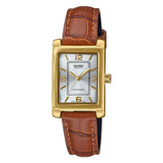 Casio Classic Analog LTP-1234GLL-7ADF Silver Dial 21mm Leather Strap Women's Watch