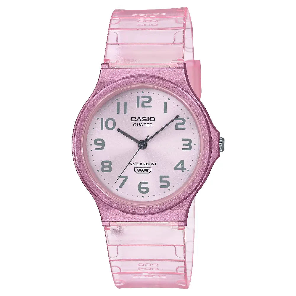 Casio Collection Analog MQ-24S-4BDF Pink Dial Resin Strap Unisex Watch
