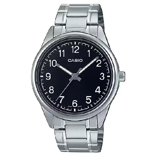 Casio Enticer MTP-V005D-1B4UDF Classic Analog Black Dial Stainless Steel Men's Watch