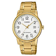 Casio Classic MTP-V002G-7B2UDF Date Analog White Dial Stainless Steel Men's Watch