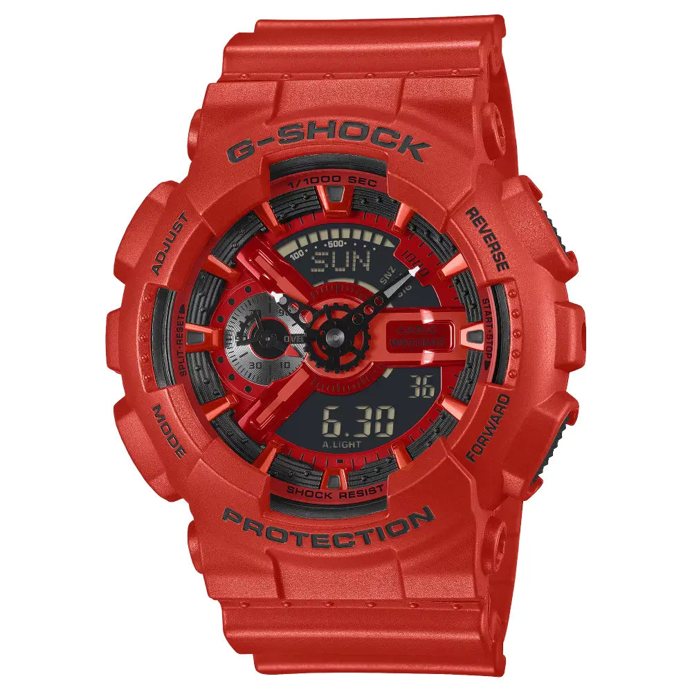 Casio G-Shock Iconic Red GA-110RRB-4ADR Red Vapor Dial 51.2mm Resin Strap Men's Watch