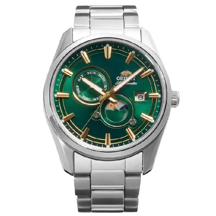 Orient RA-AK0314E green dial automatic men’s watch stainless steel 41.5mm