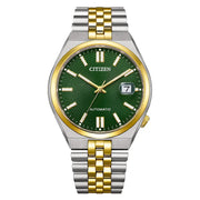 Citizen "Tsuyosa 60" NK0024-54X Mechanical Automatic Green Dial 40mm Stainless Steel Men's Watch