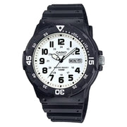 Casio MRW-200H-7BVDF white dial resin strap mens watch