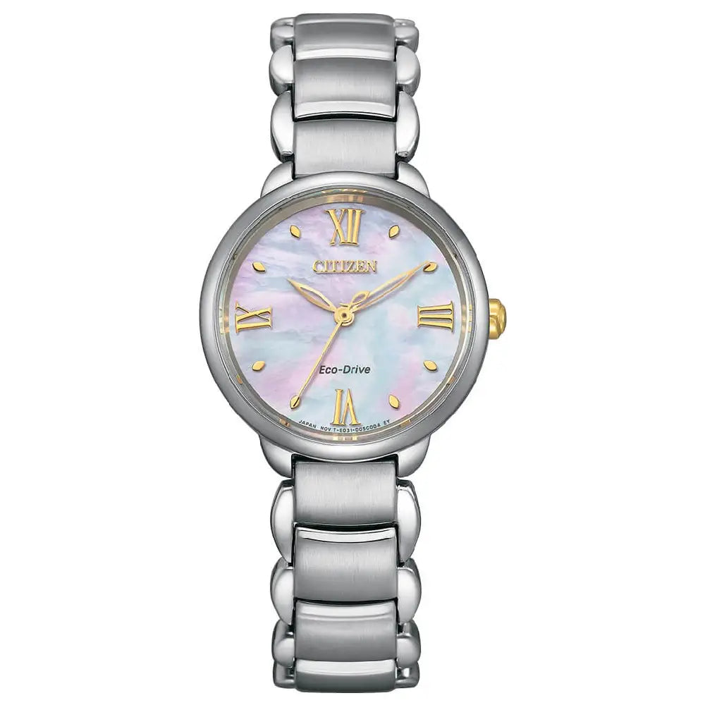 Citizen Eco-Drive L Dahlia EM0927-87Y women's watch mother-of-pearl dial