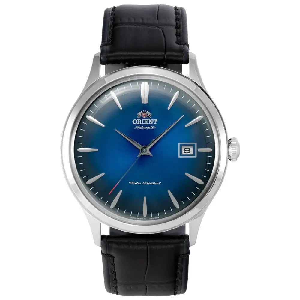 Orient Bambino TAC08004D0 blue dial 42mm leather strap men's watch