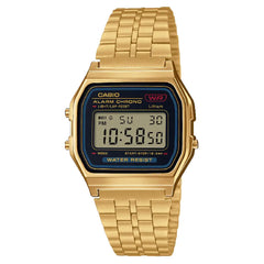 Casio Vintage Digital A159WGEA-1DF Black Dial Stainless Steel Unisex Watch