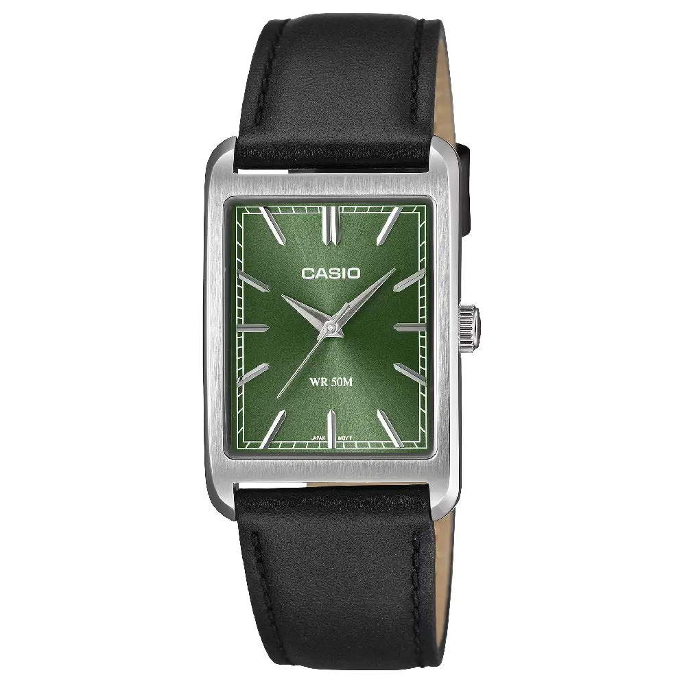 Casio MTP-B215L-3A Leather Strap Men's Watch