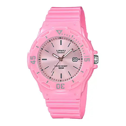 Casio Youth Analog LRW-200H-4E4V Pink Dial Pink Resin Strap Women's Watch