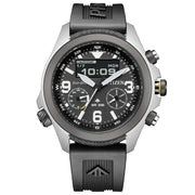 Citizen Promaster Land JV1007-07E Ani-Digi Eco-Drive Black Dial 44mm Rubber Strap Men's Watch