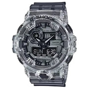 Casio GA-700SK-1A Clear Skeleton Smoke G-Shock men’s watch front view