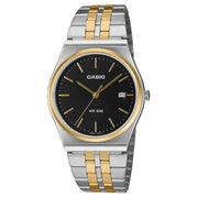 Casio Analog Classic MTP-B145SG-1AVDF Black Dial Two-Tone Stainless Steel Men's Watch