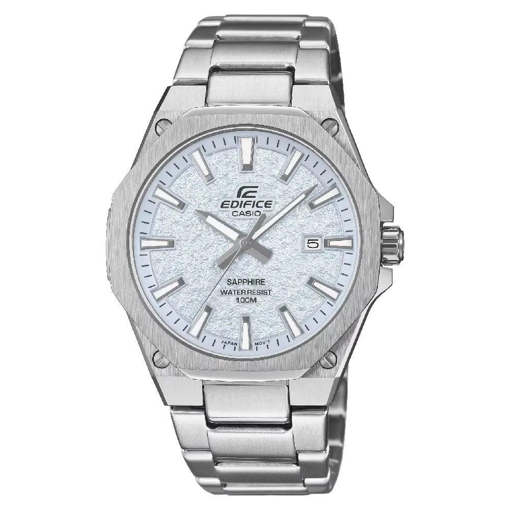 Casio Edifice Slim EFR-S108DE-2A Analog Blue Dial 39.9mm Stainless Steel Men's Watch